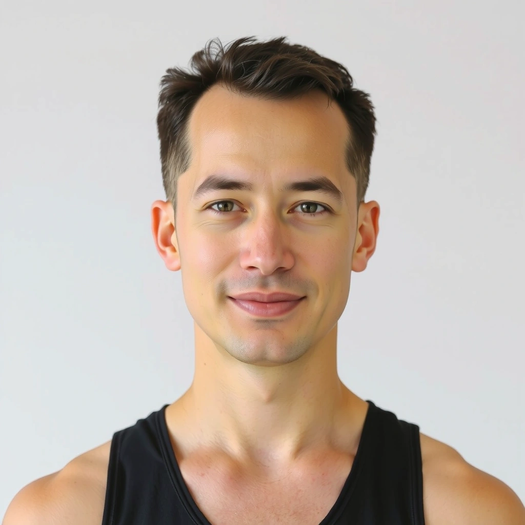 Instructor David Lee meditating peacefully