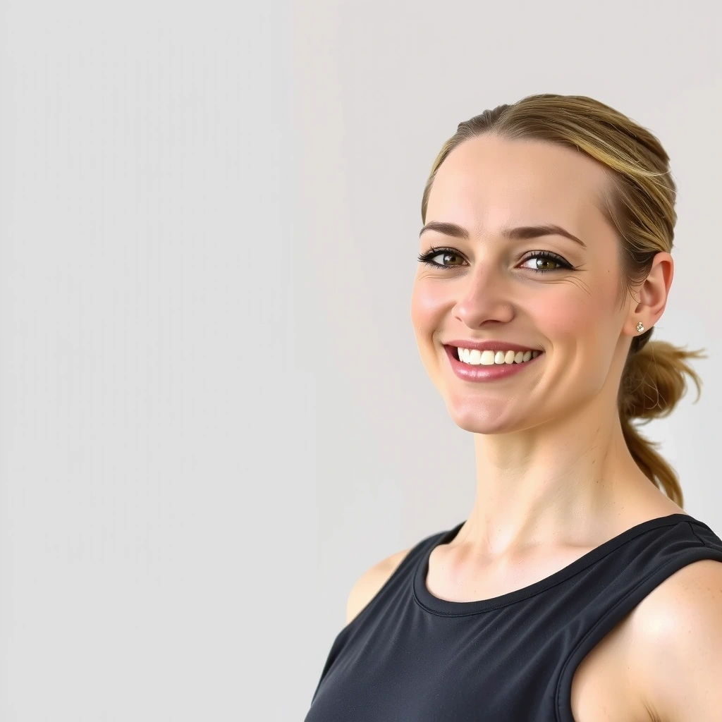 Instructor Emily White demonstrating a gentle pose