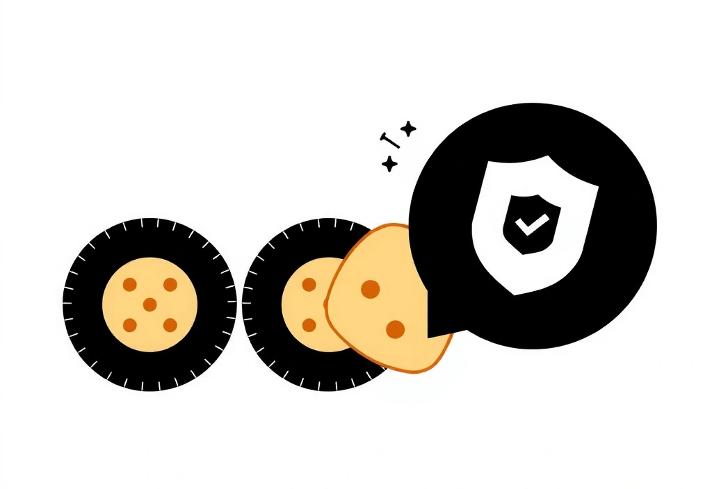 Illustration of browser cookies and data privacy